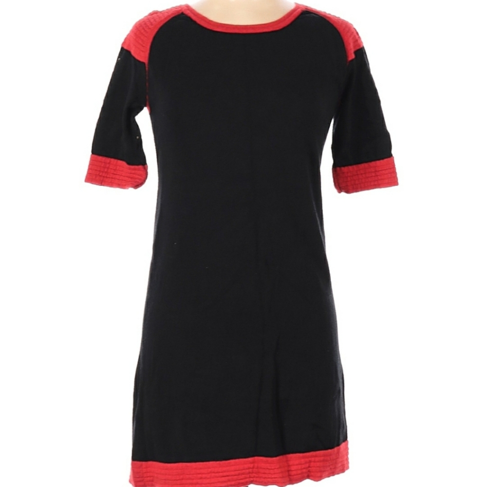 Jonathan Saunders Black & Red Casual Dress